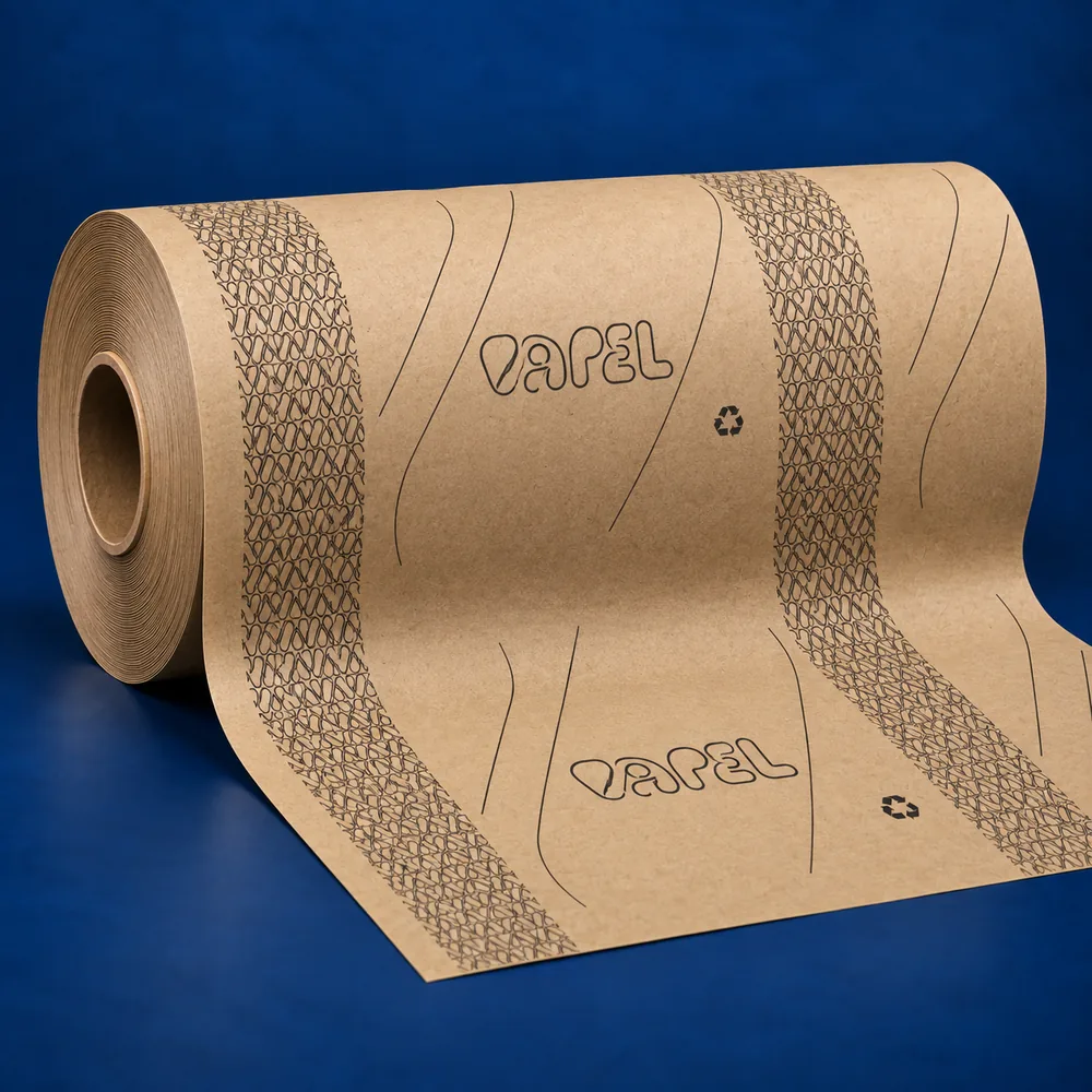 Bobina de papel kraft impreso