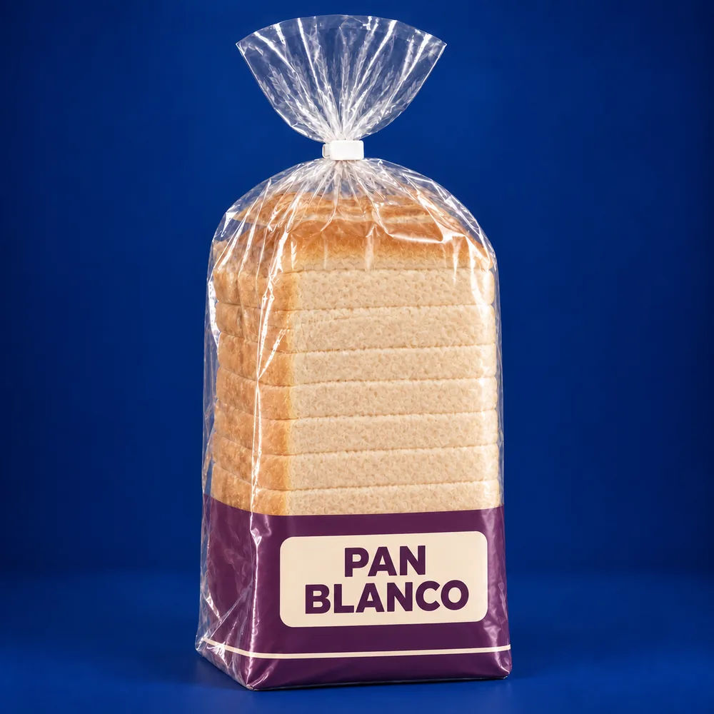 Bolsa con boca recogida para pan